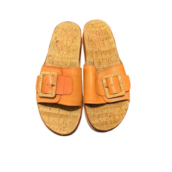 Kork-Ease Women's Tutsi Buckle Slide Sandals in Orange (Kerala) Size 10 - Picture 1 of 8